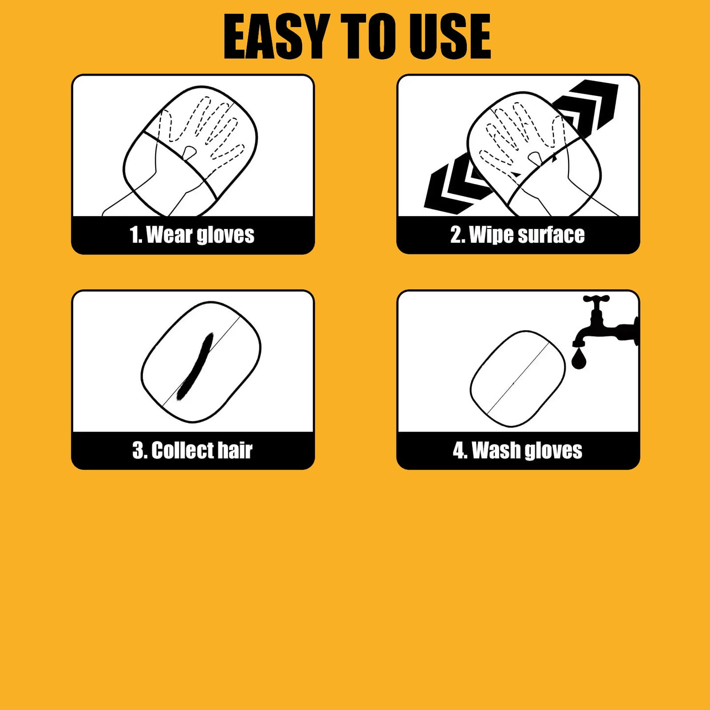 VYLLIX Pet Hair Remover Glove